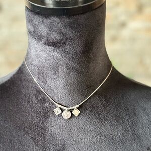 Silpada - Reversible Sterling Silver Heart, Bird, Flower Necklace